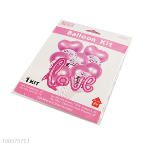 Factory supply <em>wedding</em> <em>decoration</em> love letter balloon kit