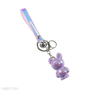 Factory price cartoon dog keychain acrylic pendant <em>key</em> <em>chain</em>