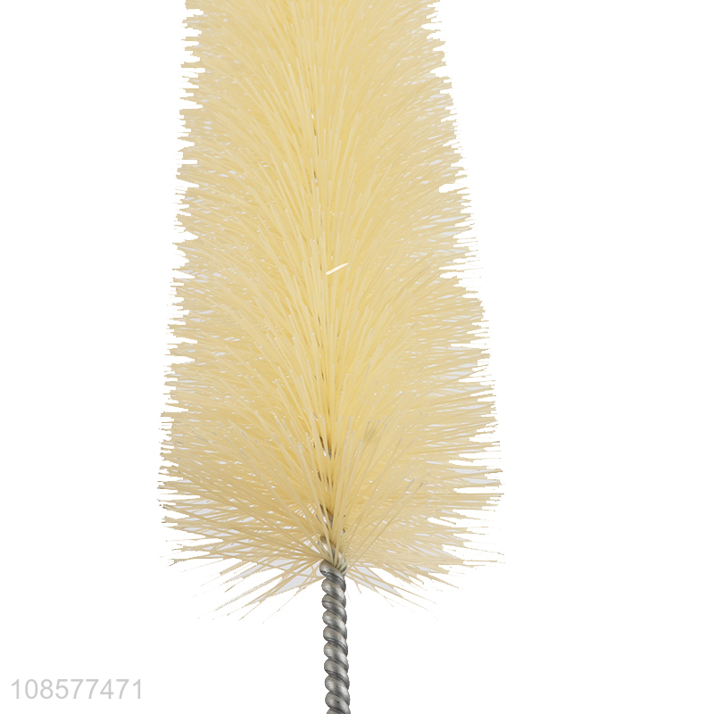 Wholesale milk bottle brush cup brush with wooden handle