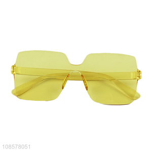 Hot sale frameless plastic <em>sunglasses</em> for women and men