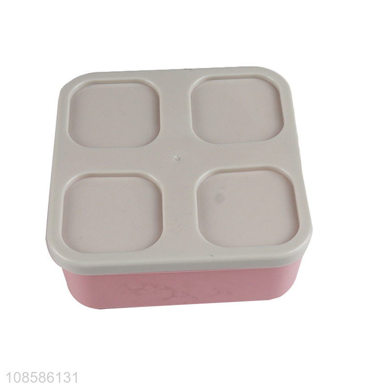 Yiwu market 4pieces plastic storage box lunch box snack box for sale