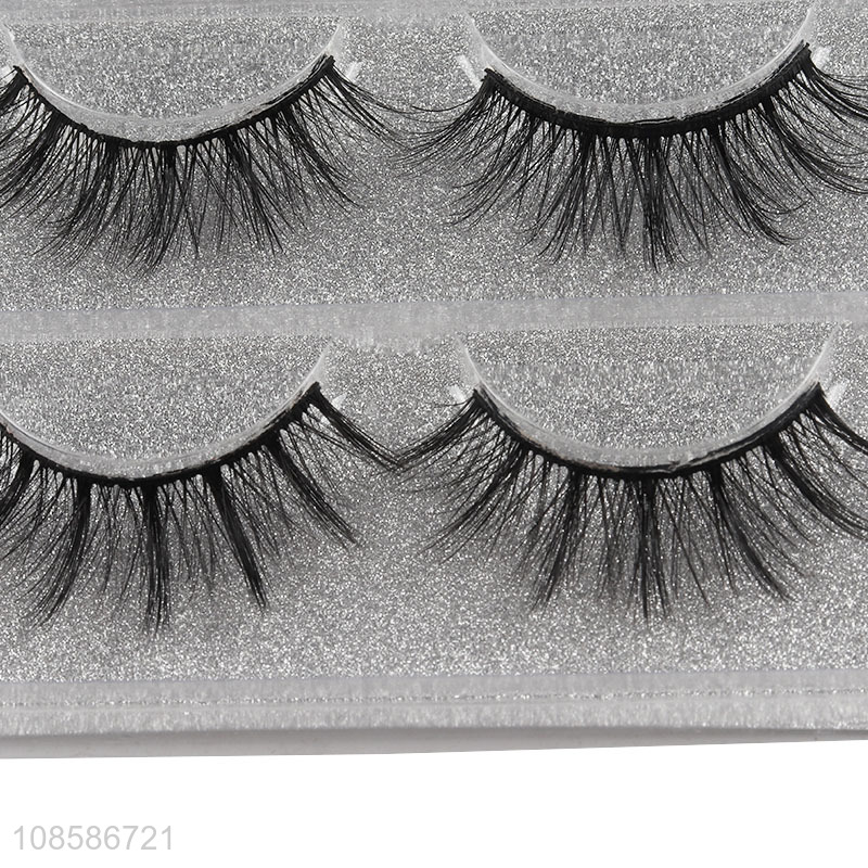 Wholesale cheap 3 pairs 6D fluffy thick eyelashes false lashes