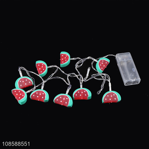 Customized summer home decor AA battery operated watermelon led string light