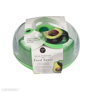 Wholesale plastic avocado shape fresh-keeping box vegetable storage box