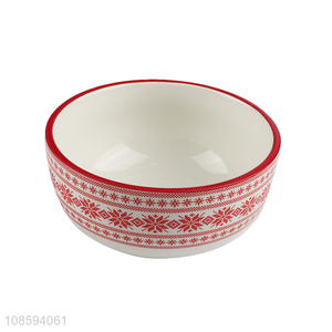 New product Christmas ceramic <em>bowl</em> holiday ice ceram <em>bowl</em>
