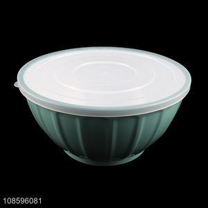 Wholesale BPA free food grade plastic salad <em>bowl</em> with lid