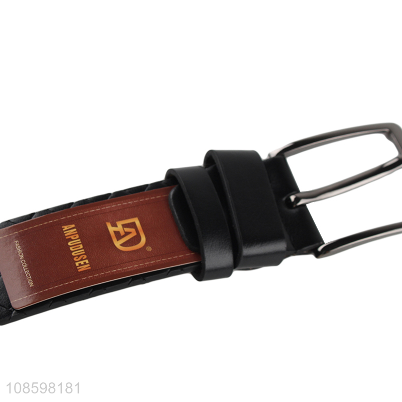 New product 125cm men's pu leather belt for casual jeans