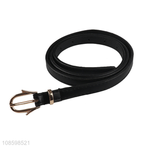 Latest design black ladies pu <em>belt</em> waistband for clothes accessories