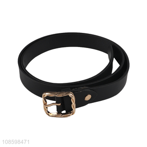 Hot sale women pu leather buckle belts for decoration