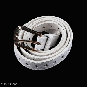 Hot products white fashion adjustable ladies pu <em>belt</em> waist <em>belt</em> for sale