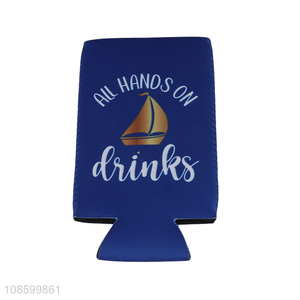 Factory supply folding can sleeve cooler beer bottle sleeve for sale