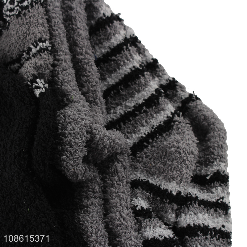 Good price men thickened winter fleece half socks for sale
