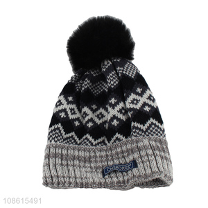 Good selling women fashion knitted hat beanies hat for winter