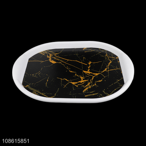 Online wholesale marble pattern plastic storage tray multipurpose plate