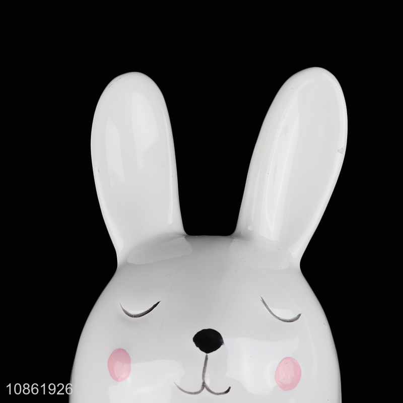 Top selling decorative easter bunny piggy bank wholesale