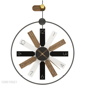 Most popular Nordic style iron art wall clock for home decoration
