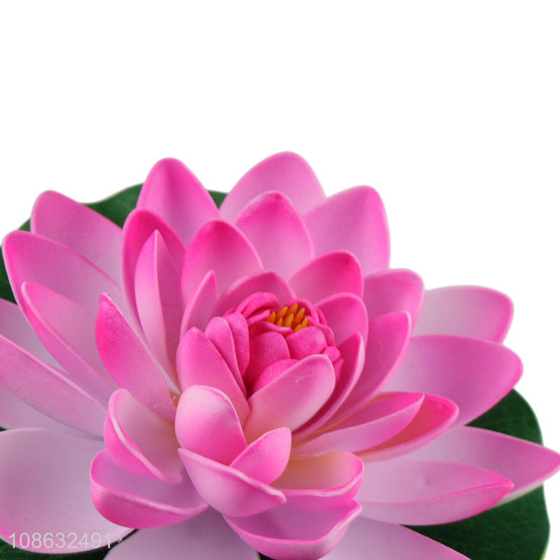 Good quality garden decoration artificial flower fake lotus