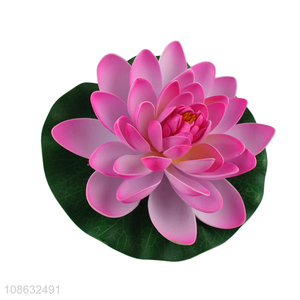 Good quality garden decoration artificial flower fake lotus