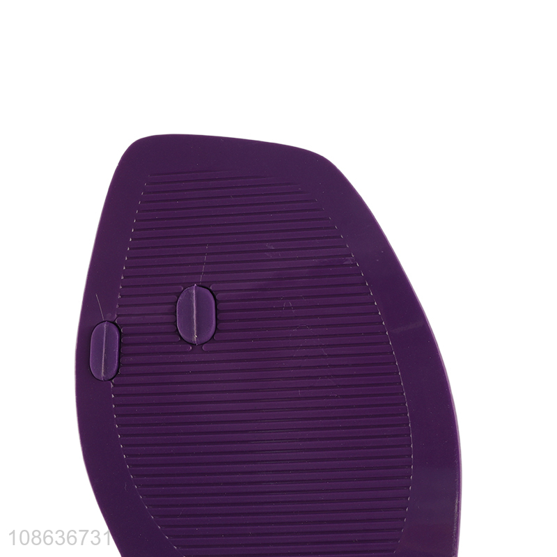 China wholesale purple ladies summer indoor outdoor slippers
