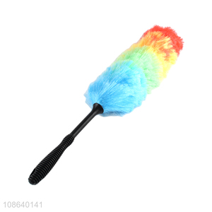 Good quality rainbow color microfiber duster multipurpose cleaning duster