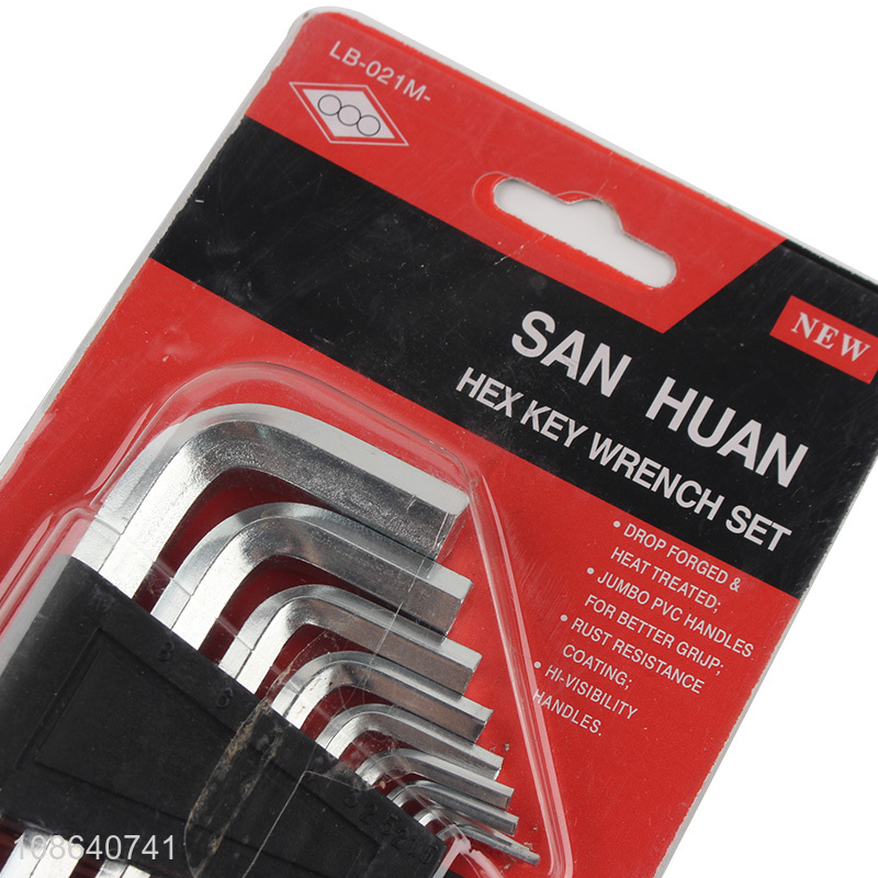 Latest products 9pcs hex key wrench set for hand tool