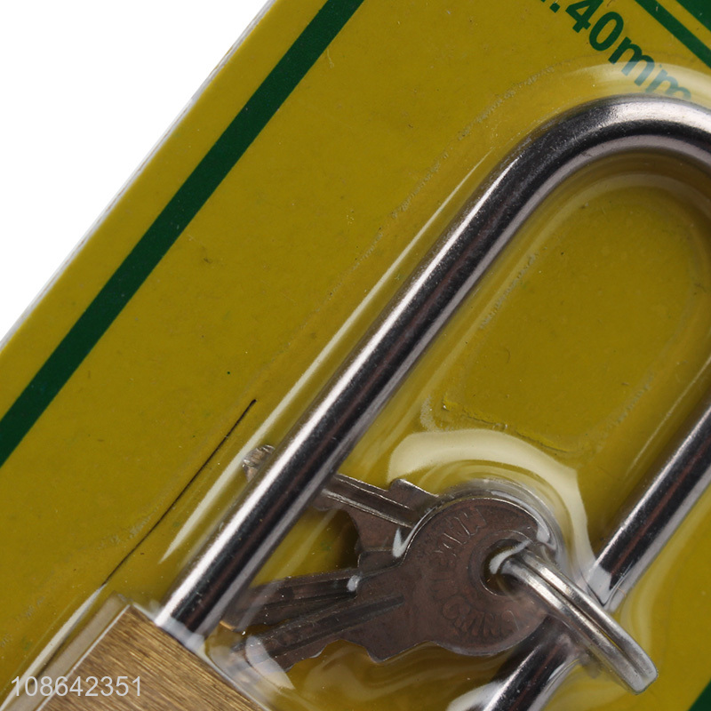 Good quality mini brass padlock thin type brass padlock