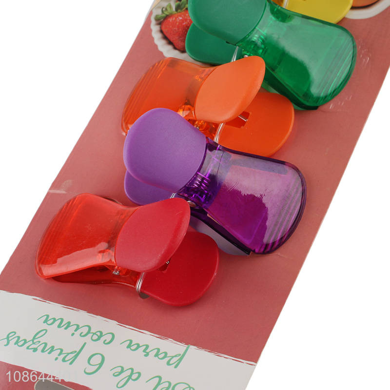 New product colorful bowknot shaped food bag clips bag sealing clips