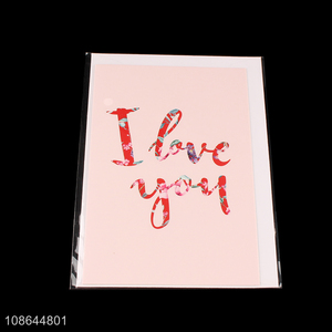 Factory supply Valentine's day gifts greeting card for sale