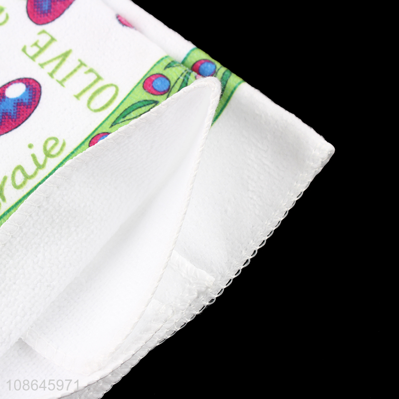 Wholesale water-absorbing microfiber cleaning cloths kitchen cleaning towels