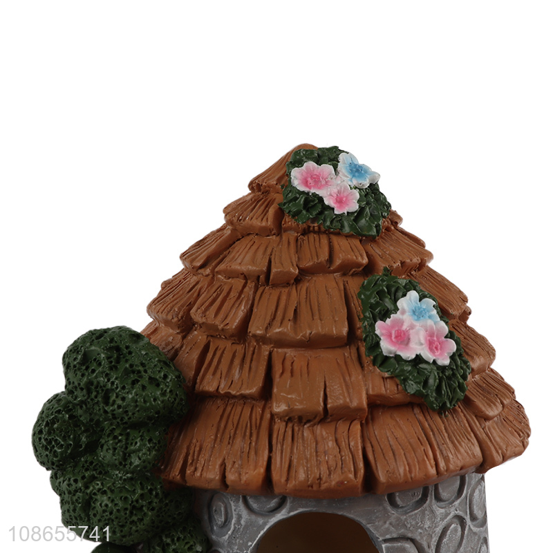 Wholesale garden decorations resin fairy house statue resin crafts