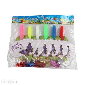 Hot selling birthday party blowouts noisemakers blowers party horn
