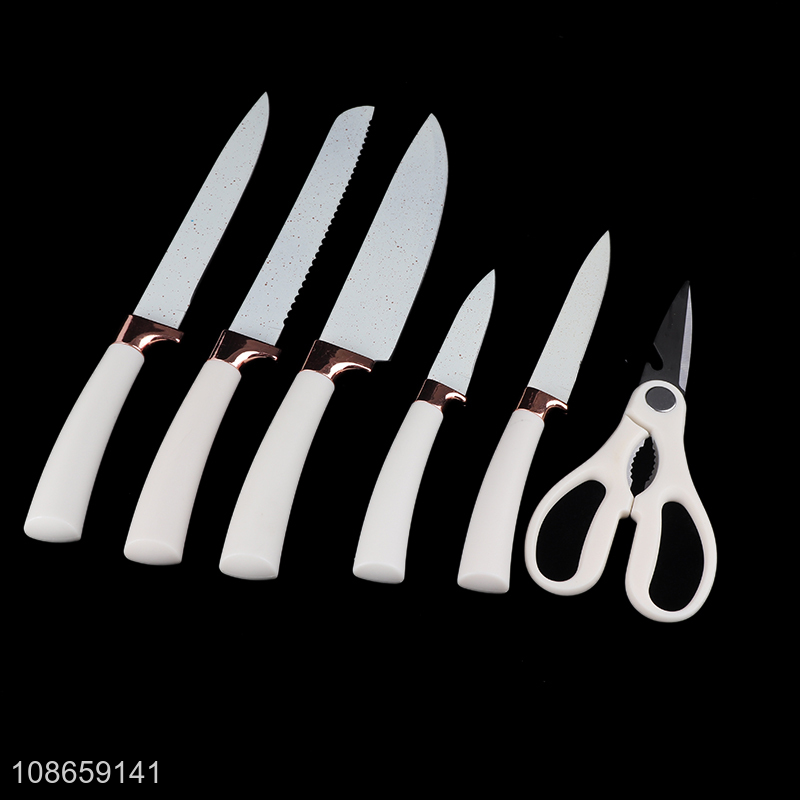 Good quality 18pcs silicone kitchen utensils set with kitchen knife