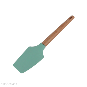Wholesale non-stick heat resistant silicone baking spatula scraper