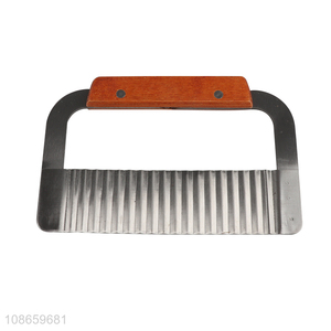 Online wholesale stainless steel wavy blade potato cutter vegetable slicer