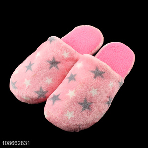 Good quality women's slipper comfy fuzzy indoor slipper for winter