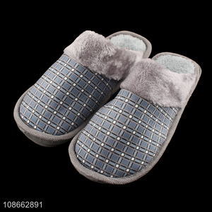 Wholesale men women winter indoor slippers bedroom house slides slippers