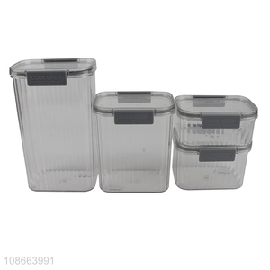 Wholesale 460 680 1300 1800ml sealed plastic food storage jar food container