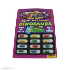 Top quality amazing growing capsule toys dinosaur toys for kids