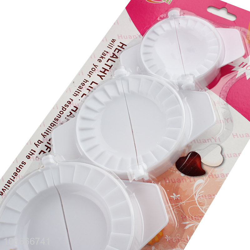 Hot items plastic 3pcs dumpling maker set for kitchen gadget