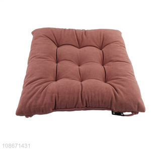 Good quality square soft thick chair <em>cushion</em> with ties for indoor