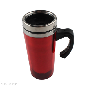 Top selling car double wall insulated water cup with handle