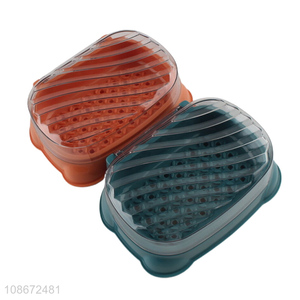 Good sale plastic bathroom accessories <em>soap</em> box with lid