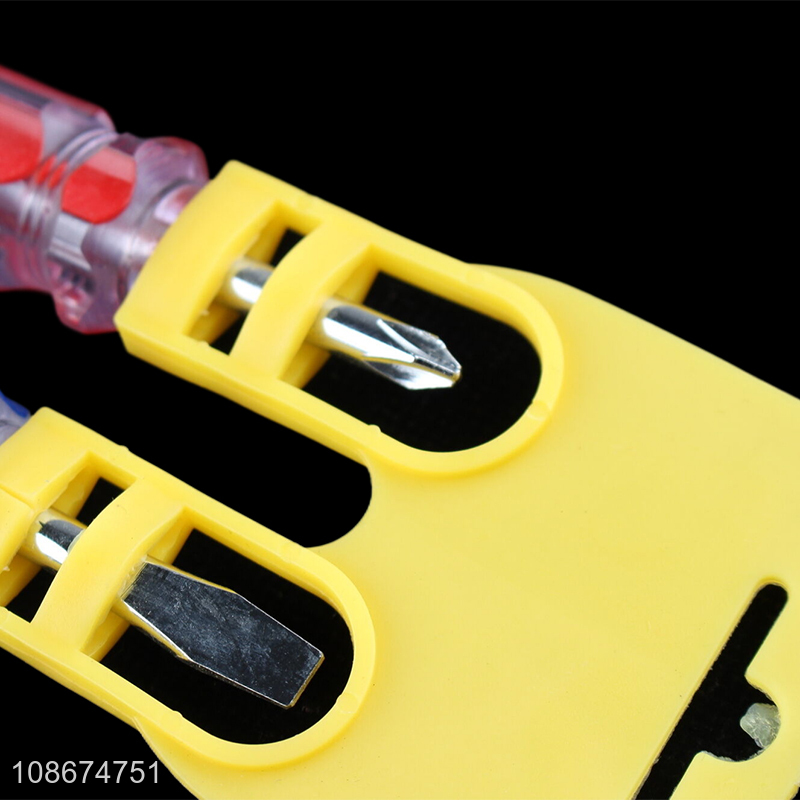 Wholesale mini screwdriver set with straight screwdriver phillips screwdriver