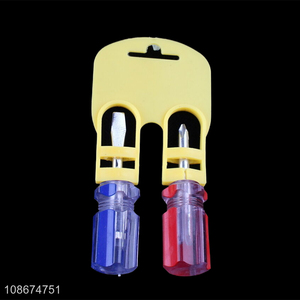 Wholesale mini screwdriver set with straight screwdriver phillips screwdriver