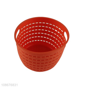 Wholesale round multipurpose plastic <em>basket</em> home <em>office</em> tabletop storage <em>basket</em>