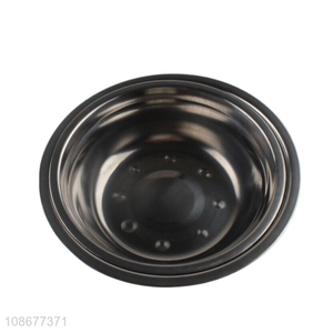 Low price round stainless steel soup <em>plate</em> for canteen restaurant