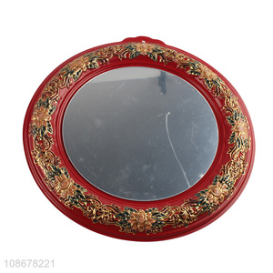 Wholesale round vintage wall mounted mirror old-timey bathroom mirror