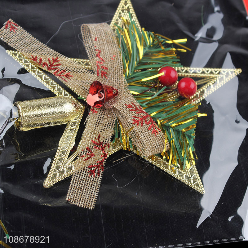 China factory christmas decoration christmas tree topper star for sale