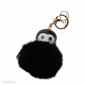 Yiwu factory cartoon penguin shape plush <em>key</em> <em>chain</em> for sale