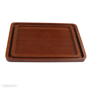 Wholesale rectangular bamboo serving tray steak snacks bread serving tray